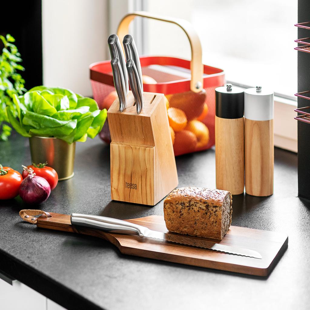 Teesa Balanced 5-in-1 Stainless Steel Kitchen Knife Set