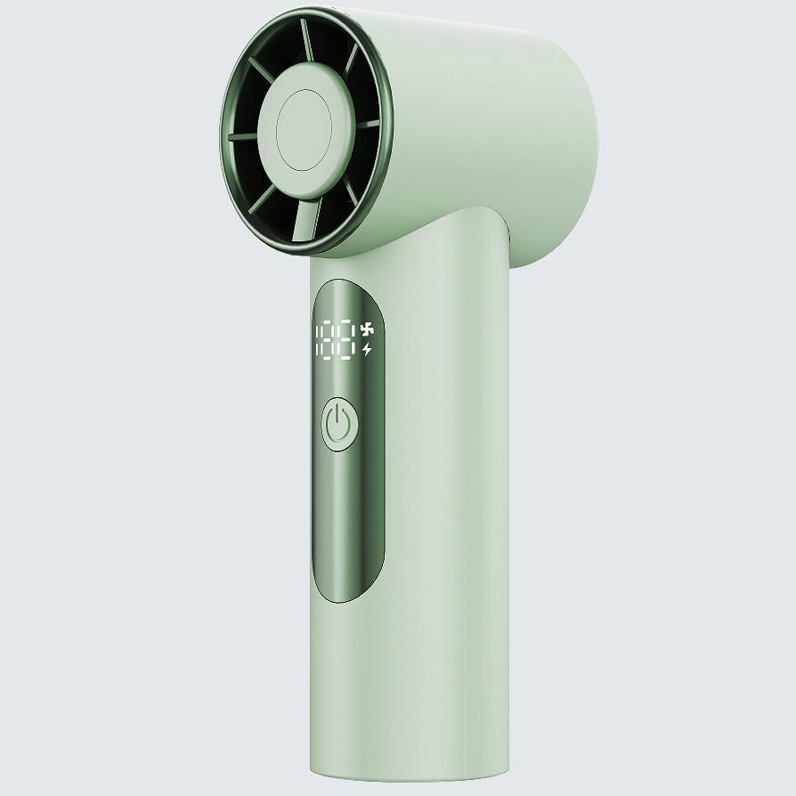 

2026 Portable Mini Handheld Fan with Stepless Speed Control and Turbo Power Ice Mist White