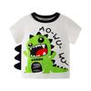 Betop Kids' Korean Style Dinosaur Cartoon Short Sleeve T-Shirt