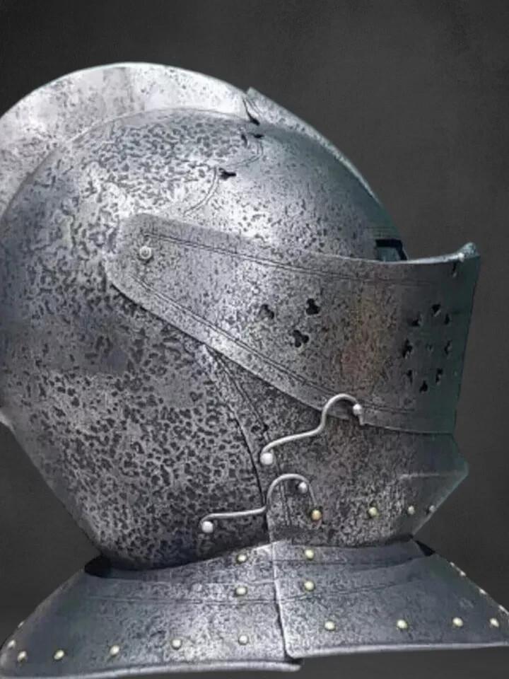 Knight Tournament Close Armor Helmet Medieval Best Look 18GA SCA LARP