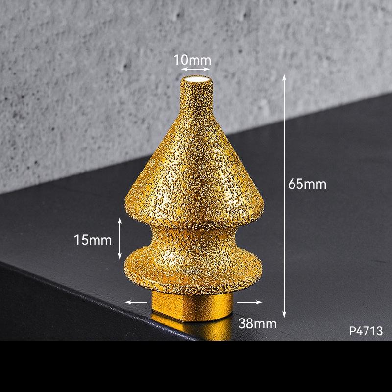 Hartlöten Kantenbeschnitt 4 in 1 Diamant-Anfasfräser Winkelschleifer Keramikfliese Marmor Lochbohren Diamant-Anfasmaschine