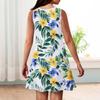 Girl Summer Dress Sleeveless Printed Color Casual Dress