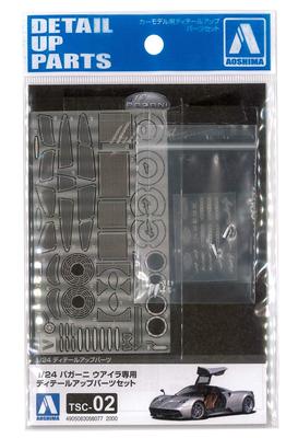 Aoshima Bunka Kyozaisha The Super Car Series Detail Up Parts Pagani Huayra Exclusive Plastic Model Parts 1/24 TSC-02