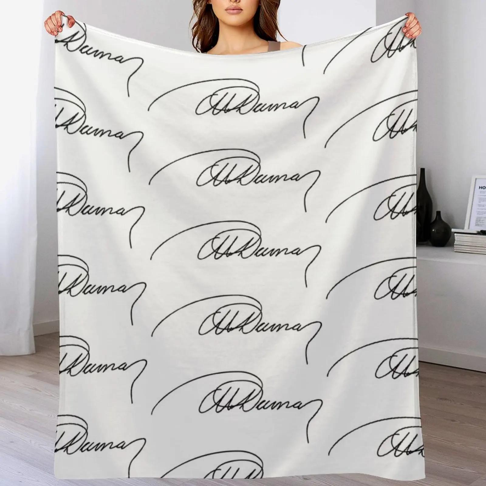 Signature of Alexandre Dumas Throw Blanket Shaggy Furry Soft Blanket for Bedroom Living Room 102x76cm(40x30in)