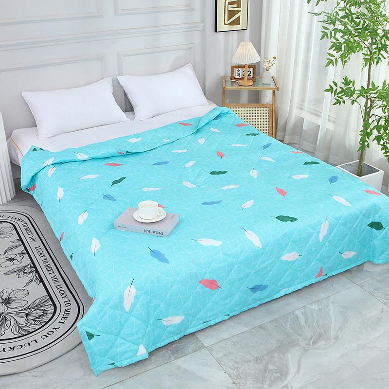Spring Summer Thin Quilt Comfortable Single Double Blanket Quilts for Children Adults