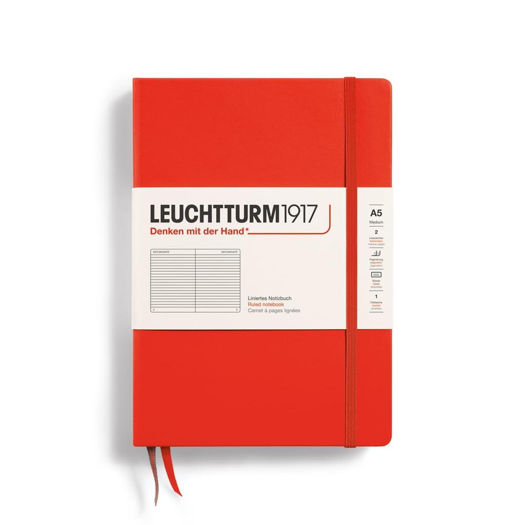Leuchtturm Notebook A5 Horizontal Ruled Lobster 369785 (Genuine Imported Product)