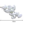 120cm Encrypted Pear Tree Branch Artificial Ribbon Cherry Blossom Flowering Branch Twig Party Decor Simulation Wedding