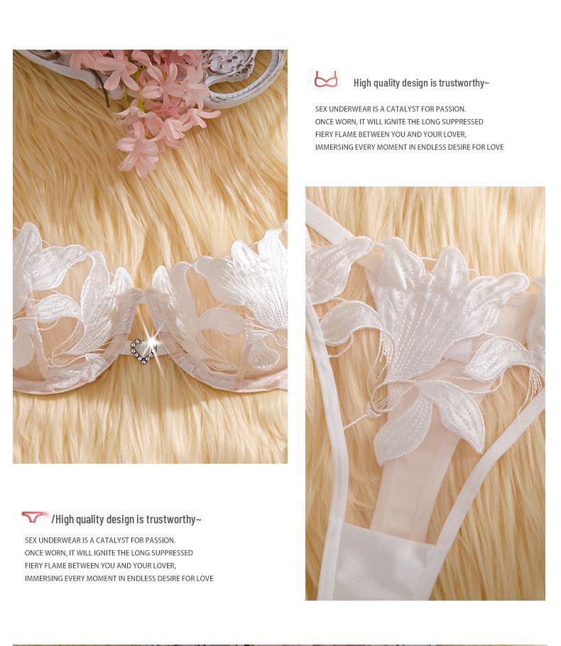 Ultra-Thin Sexy European & American Lingerie Set: Sensual Bra & Thong
