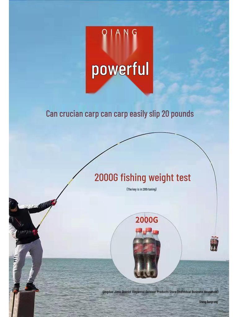 Super Fine Hard Carbon Fiber Crucian Carp Hand Rod for Taiwan Fishing