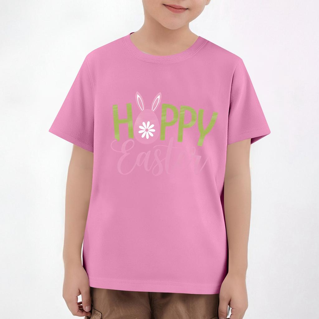 Ostern Kinder Hals Kurzarm Print Top