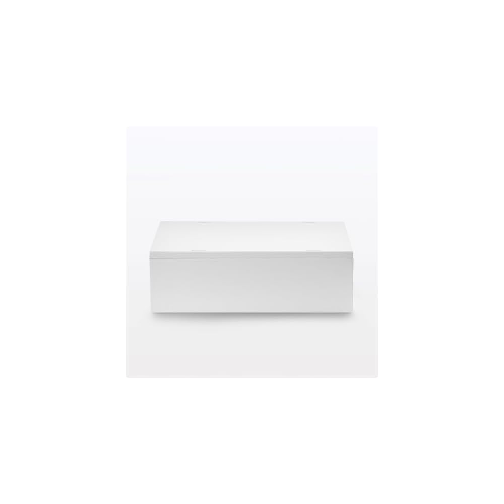 MUJI Recycled Polypropylene Small Item Storage Case, Medium, White Gray - Approx. W26 X D37 X H12cm