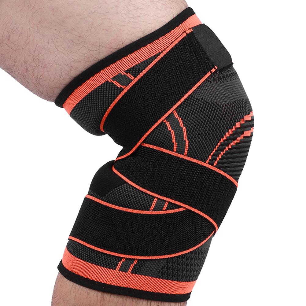 Sport Compression Kneecap Knitting Elastic Support Bandage Antiskid Protective GearKneecap Protective Gear M