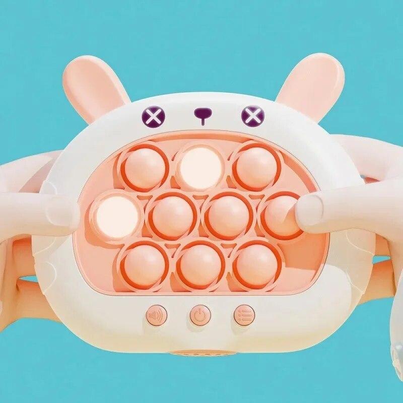 Non-Toxic 1Pc Quick Push Up Game Light Up Fast Push Puzzle Game Console For Kids - Fun Electronic Game