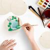 Wooden circle made of plywood with a hole 100 PCS Plywood for decorating a circle 8 cm
