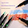 Double-Headed Glitter Marker Fluorescent Pen for Art, DIY, and Dual-Color Notes