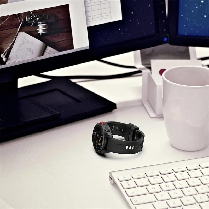 22/26mm Qucik-release Silicone Watch Strap for Garmin Fenix5 Plus/Fenix6 Pro/Fenix7 Offical Silicone Strap In 22/26mm Sizes