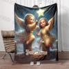 6 Sizes Customized Name Personalized Blanket Angel Print Warm and Comfortable Blanket for Adults and Children for Gifts