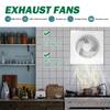 Round Boosted Impeller Fan White Solar Exhaust Fan Durable Solar Panel Fan  Cooling