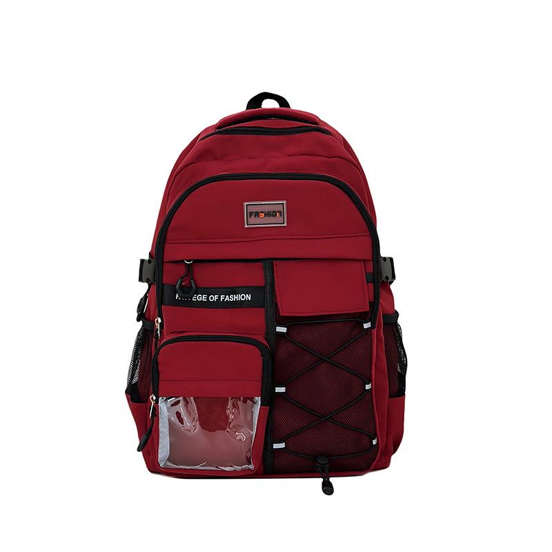 Rucksack mit großem Fassungsvermögen und wasserabweisendem Material mit Rückenschutz für Studenten und Paare