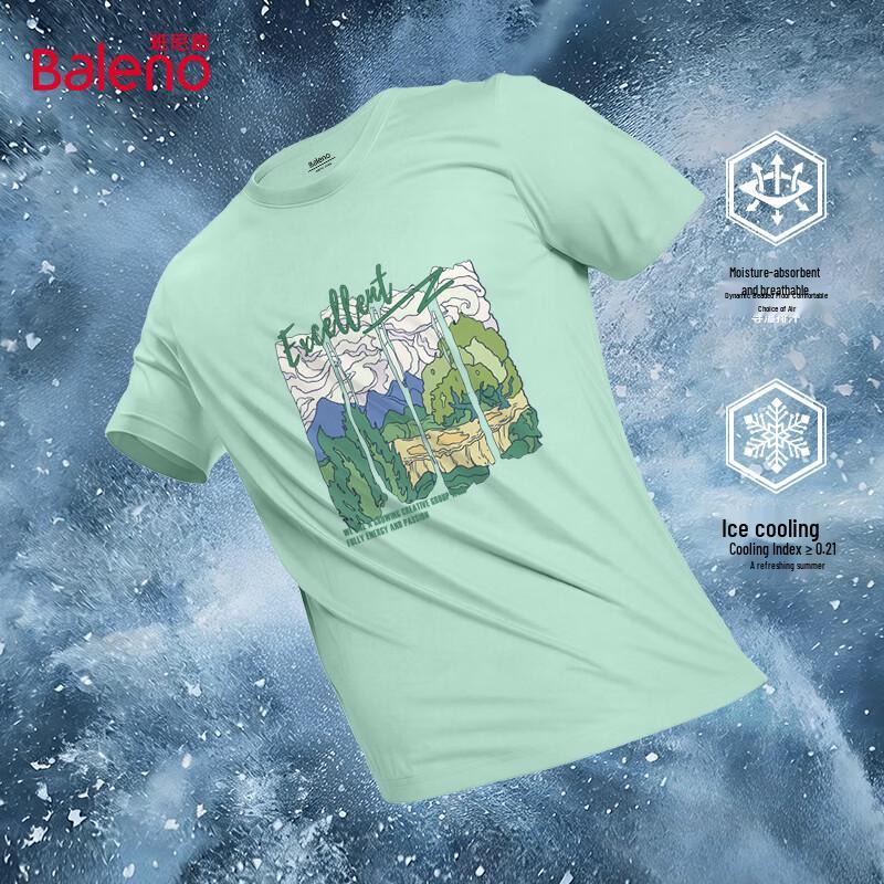 Baleno Men s Cool & Breathable Short Sleeve T-Shirt 2XL