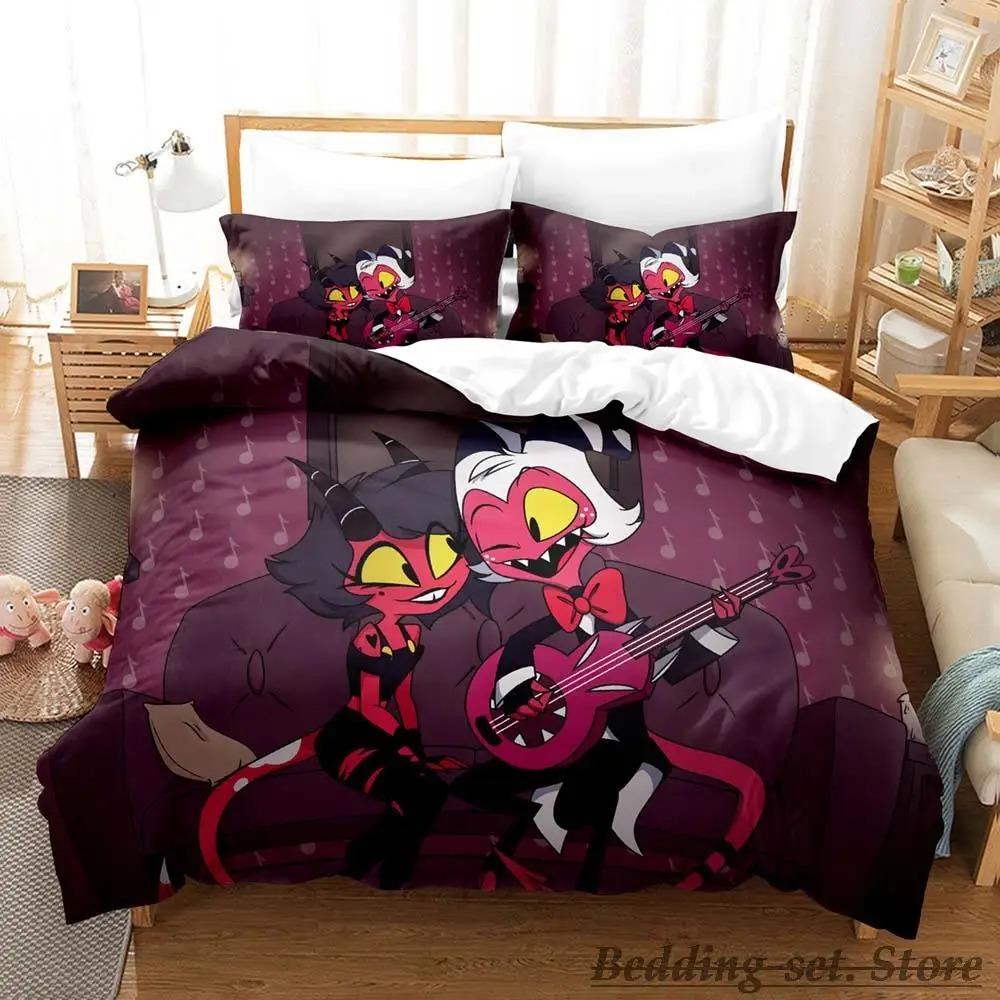 Moxxie Boss Sängkläder Set Enkelt Twin Full Queen King Size Sängset Vuxen Barn Sovrum Påslakanset Anime sängkläder Säng