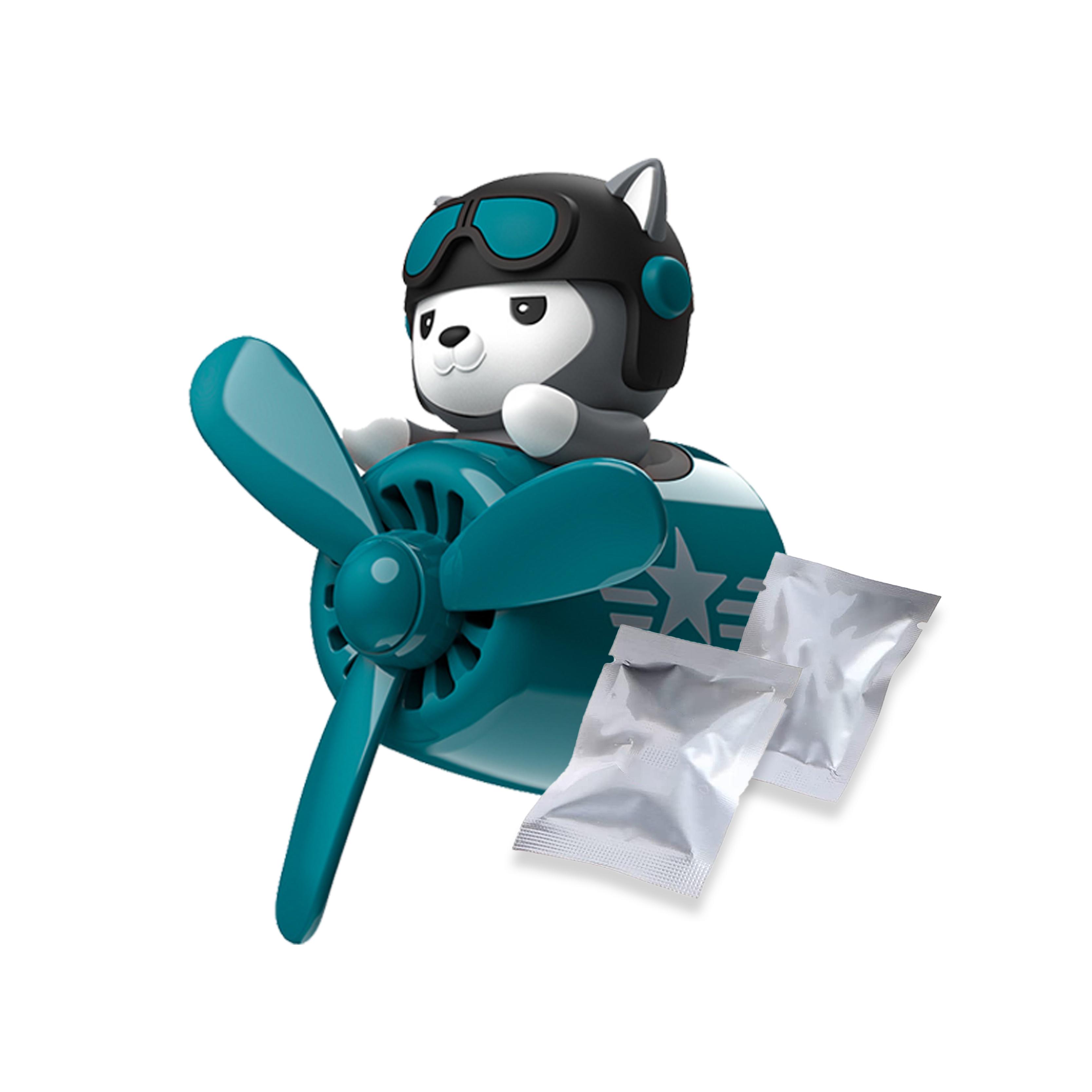 

Adorable Pilot Dog Car Air Freshener - Innovative Scented Decor & Odor Fighter - Long-Lasting, Clip-On Design - Perfect Gift for Dog Lovers! зелёный