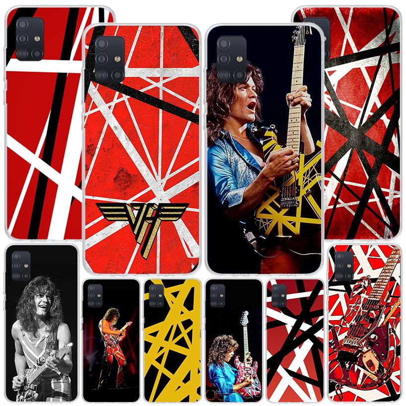 Eddie Van Halen Graphic Guitar Phone Case For Samsung Galaxy A52 A32 A22 A12 A51 A31 A50S A30S A20S A10S Note 20 Ultra 10 Plus S