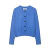 European and American style women's clothing, commuter style versatile simple solid color soft knitted jacket 2142042