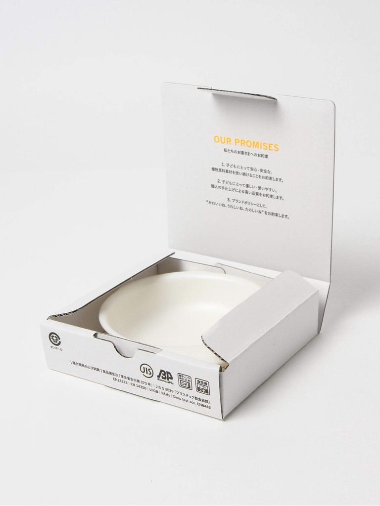 iiwan Small Plate Kids White One Size (Kodomo Beams) Children's Beams/Tableware