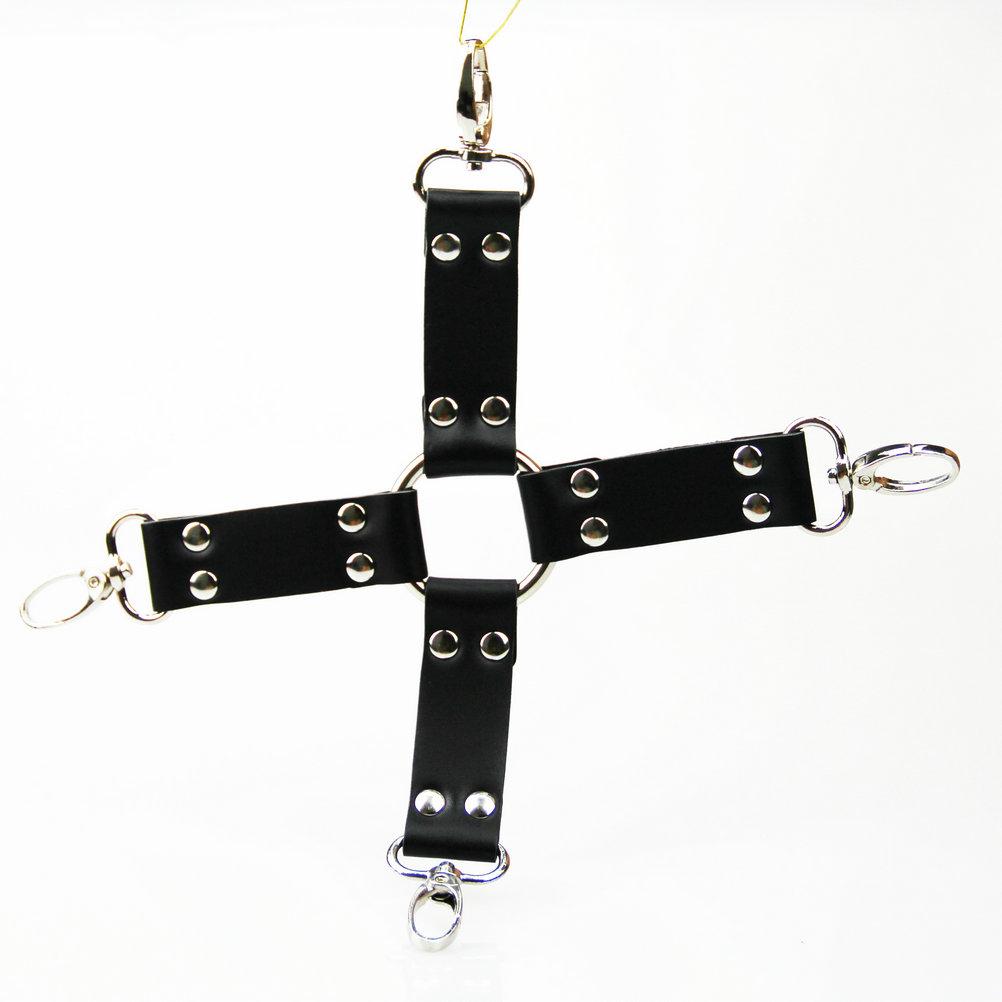 Sex Toys leather cross buckle tied shackles sex products,Handcuffs,leg irons, sex toys for couples handcuffs Hogtie,