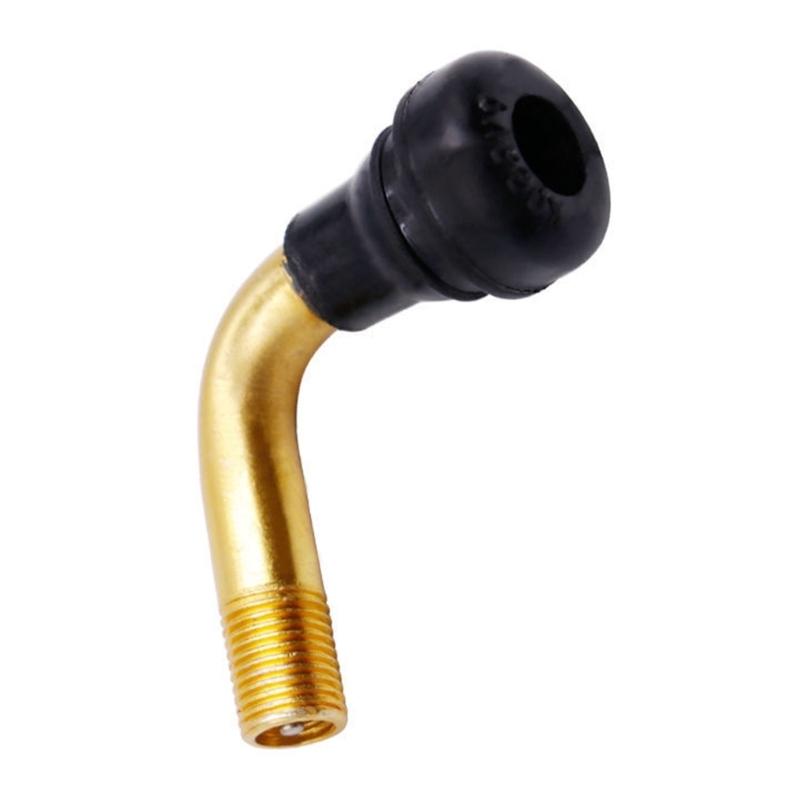 Copper Motorcycle Valves Stem With Bent Design For Vacuum Tires Anti Corrosion Leak Proof Seal Easy Installation TPMS Compatible