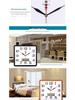 Silent Square Quartz Wall Clock with Perpetual Calendar - Creative, Fashionable Art Design for Living Room