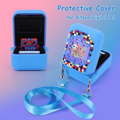 Durable Silicone Cover Case with Lanyard for Bitzee Interactive Toy Provides Shockproof Protection and Stylish Design