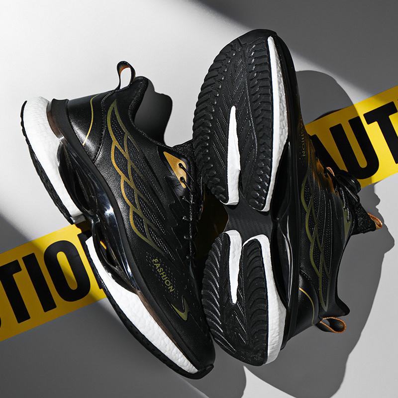 Sommer Spinnknopf Laufen Student Popcorn Stoßdämpfung Atmungsaktiv Lässig Sport Trendschuhe