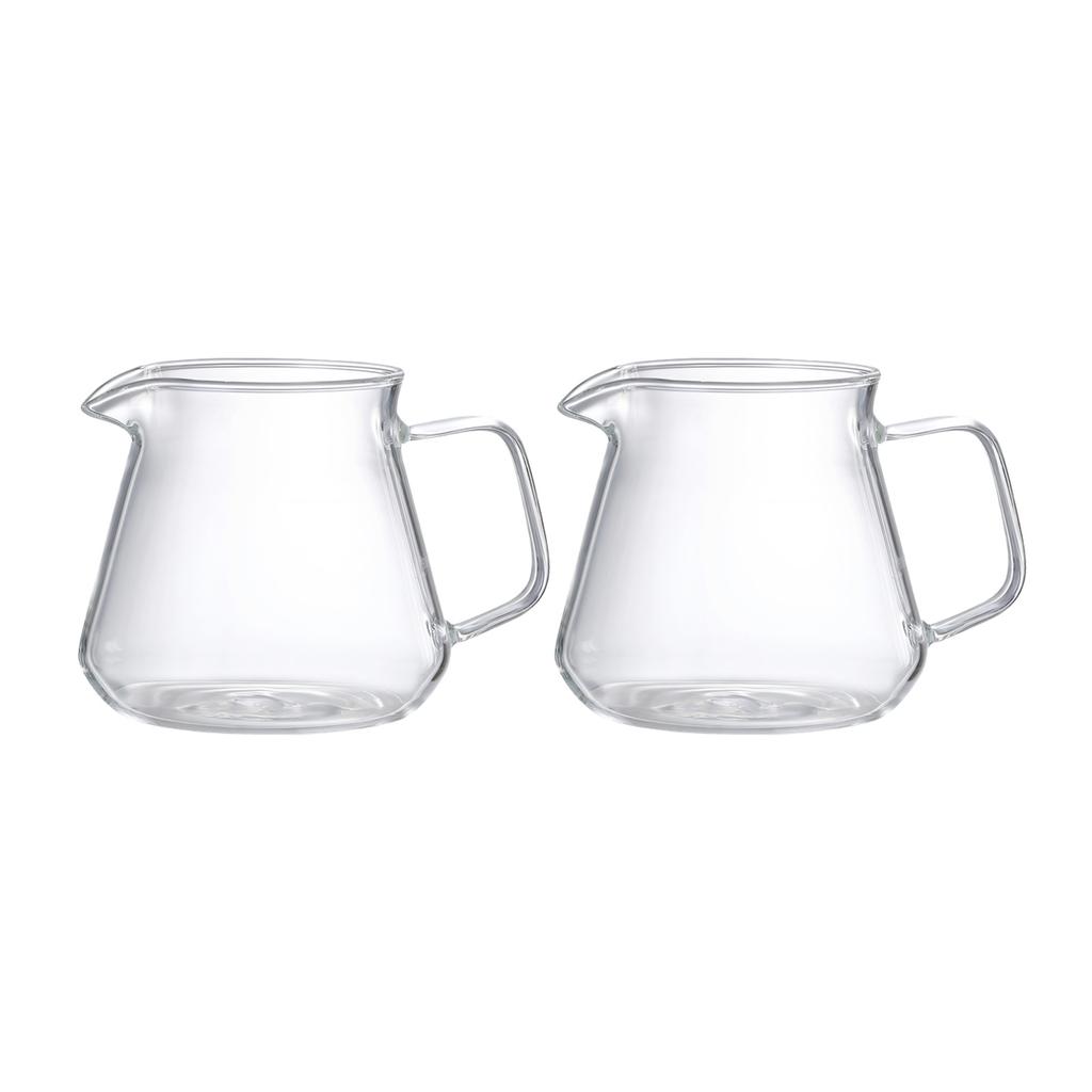 2 Stück Klarglas French Press Stil Kaffeemaschine und Teekanne für den täglichen Gebrauch in der Küche mit 300/500 ml Fassungsvermögen
