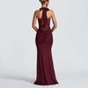 Women's 2025 Backless Bodycon Ruched Dress