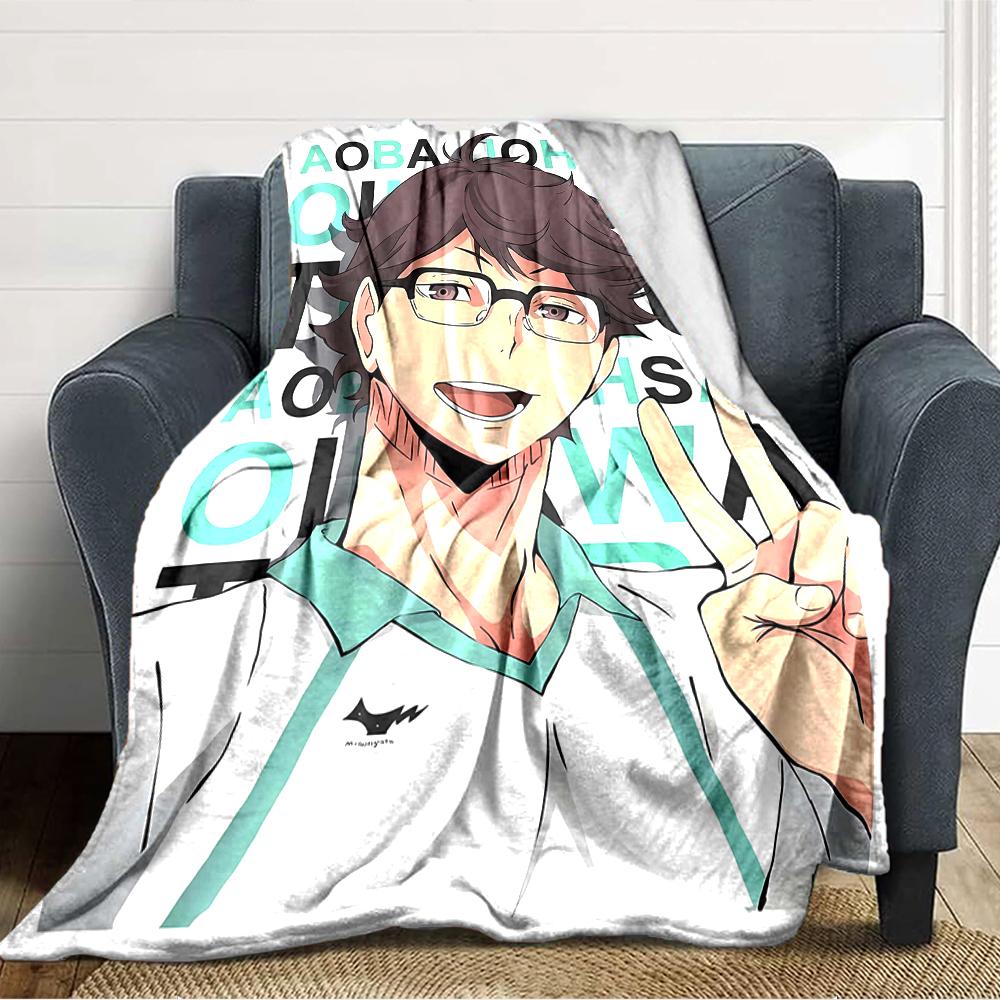 1pc Oikawa Tooru2 Blanket, Gift, for Men and Women, Soft Blanket, Good for Sofa Bed Couch Travel, Lightweight Flannel Blanket