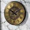 Vintage Clock Brass Handcrafted Wooden Wall Clock