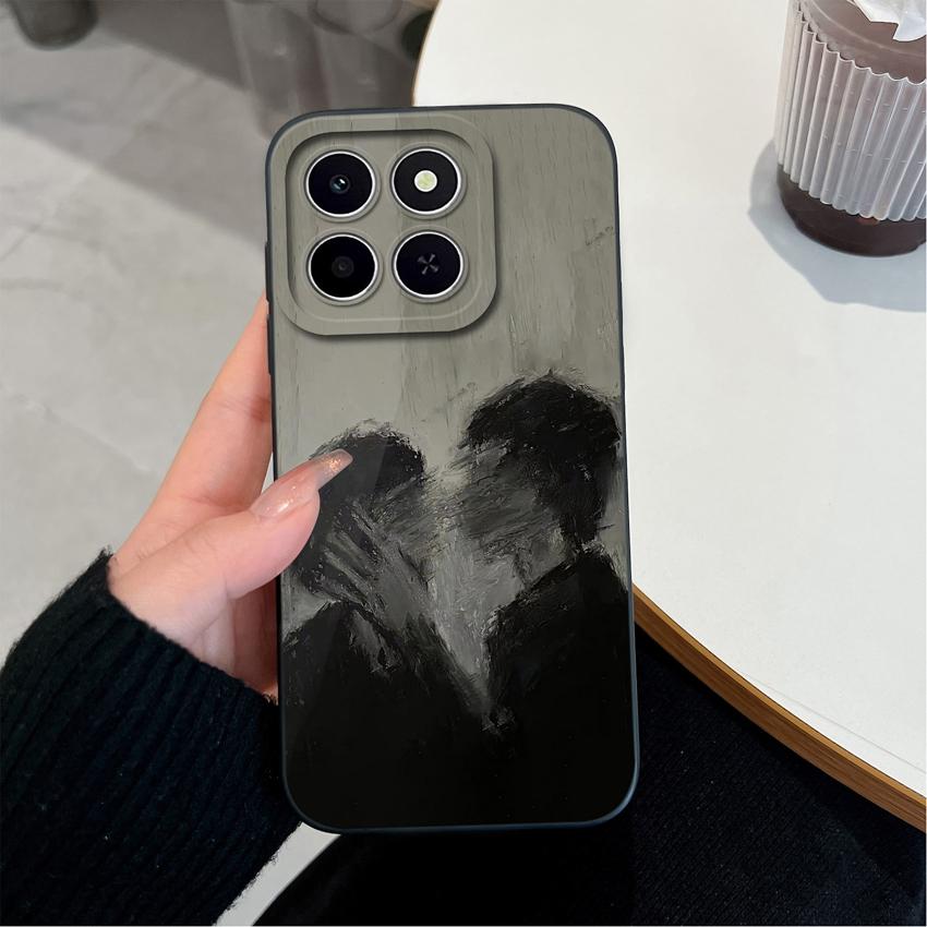 Für Huawei Honor X6C X7C 400 Pro Lite Handyhülle Hübsche rosa Wolkenmuster Flüssigsilikon Neu aufgerüstete Fallschutz-Schutzhüllen Für Huawei Hülle