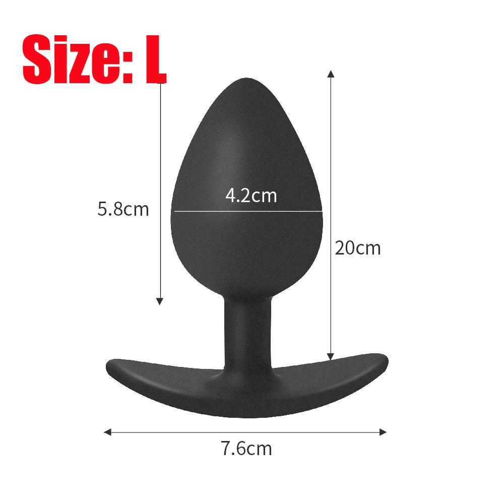 Built In Gravity Steel Ball Anal Bead Butt Plug for Men Women Anal Vibrator Prostate Massage Anal Plug Soft Silicone Masturbator