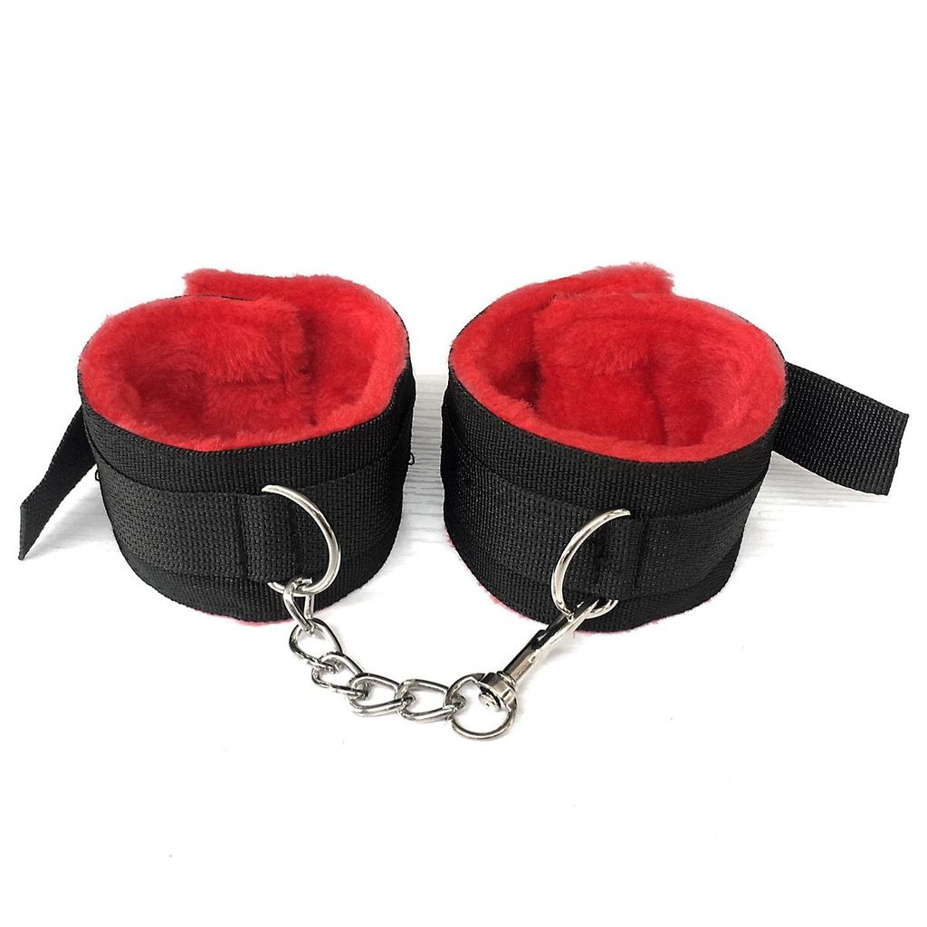 BDSM Kits Plush Bondage Handcuffs Sexulaes Games Whip Mouth Gag Nipple Clamps Sex Toys For Couples Exotic Accessories Adults
