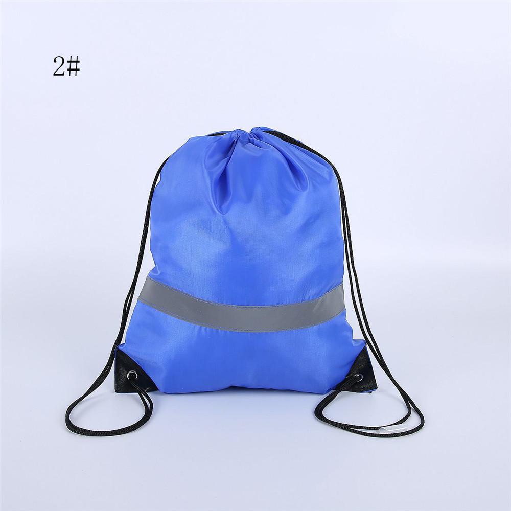 Pack Drawstring Backpack Bag with Reflective Strip String Backpack Cinch Sacks Bag Bulk for School Yoga Sport Gym Traveling