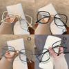 Anti-blue Light Glasses Korean Style Square Metal Eyewear Women Men Luxury Eyeglas Blue Light Blocking Man Lady Computer Eyeglas