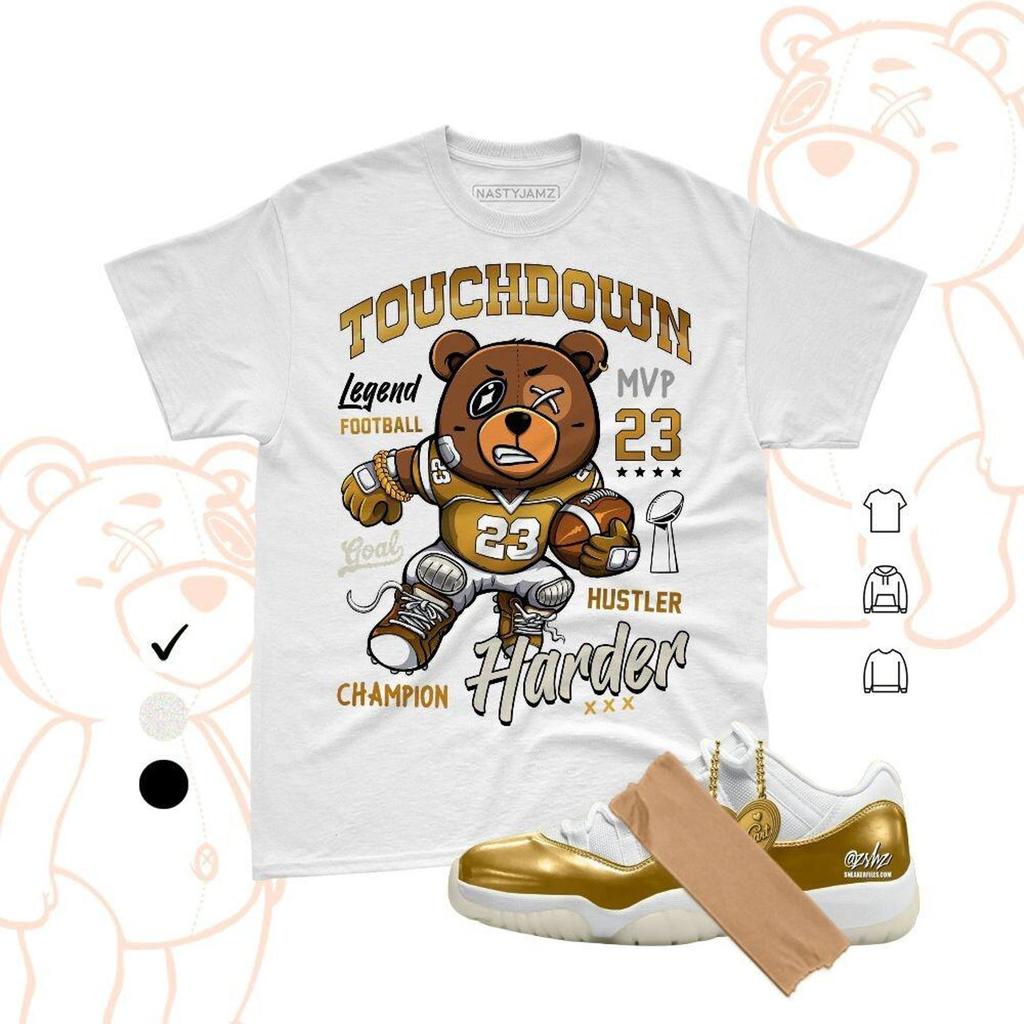 AJ 11 Mother’s Day Touchdown Harder ,Streetwear Graphic Tee, Unisex Casual Tee, Sneaker Match Shirt and kids tshirt, Bella Canvas