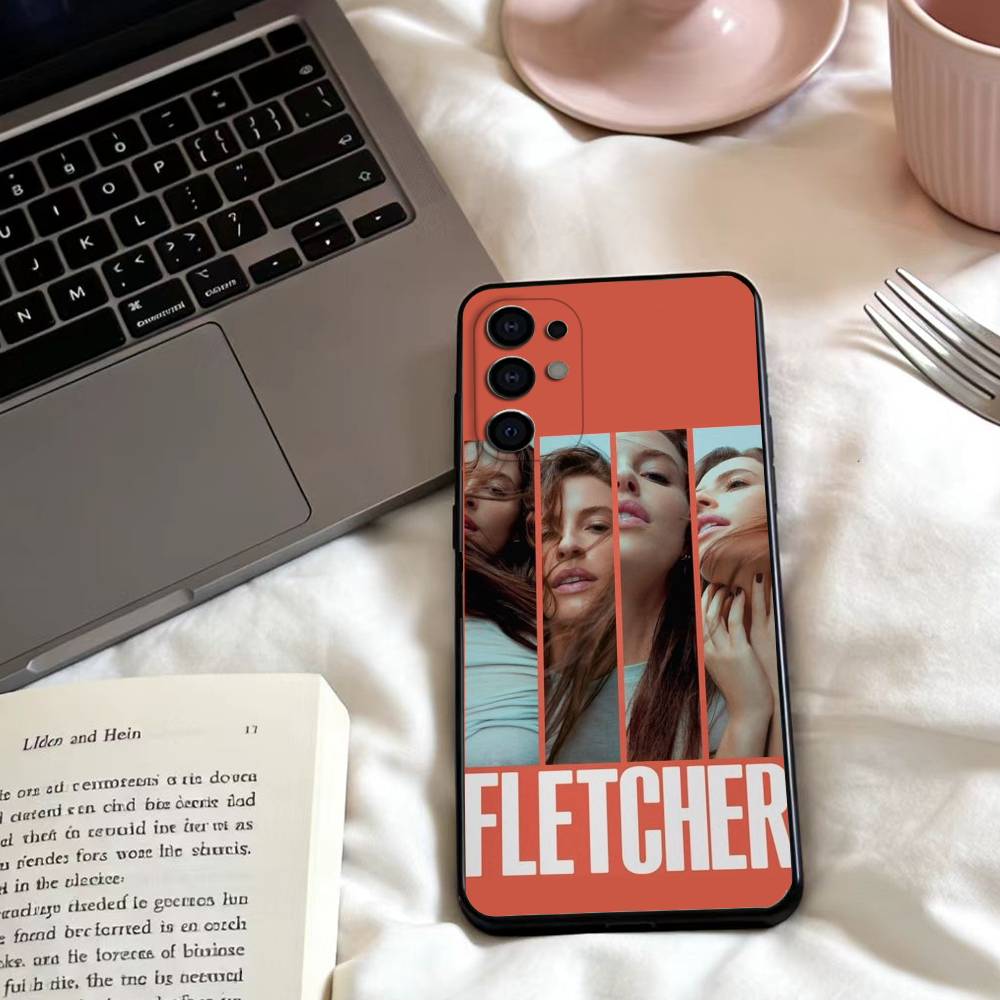 

Singer C-Cari Fletcher Phone Case For Samsung S25,24,23,22,30,21,10,9,Ultra,Plus,Lite,FE,4,5 G Soft Black Case Samsung S24Plus