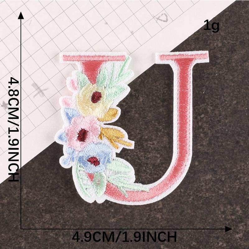 Embroidery Logo Cartoon Badge English Letter Patch Accessories Hand Account Diy Accessories Embroidery Sticker Cloth Sticker