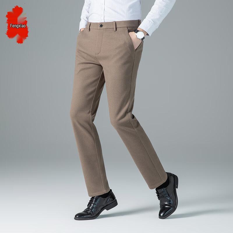 

Men s Slim Fit Business Casual Straight Leg Trousers 180/90A
