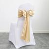 10pcs Satin Chair Belt with Bow Decoration, Universal Chair Cover Ribbon Tie Wedding Chair Back Decor/chair Sashes Wedding