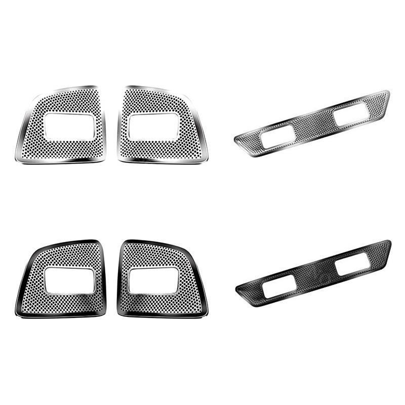 For BYD Sealion 7 Sea Lion 07 EV Stainless Steel Car Central Control Air Vent Cover Trim Auto Interior Modification Accessories