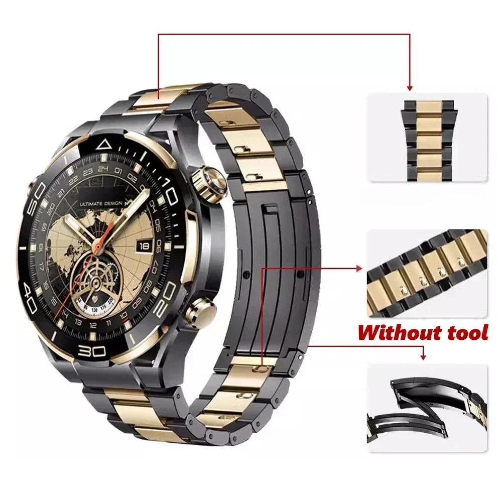 22mm Titanium Strap for Huawei Watch 5 46mm 4 4 Pro Ultimate Metal Bracelet for Huawei Watch GT2 GT3 GT4 GT5 Pro 46mm Watchband